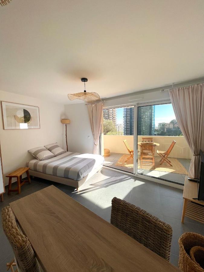 Luxueux Studio Neuf - Frontiere Monaco - Piscine - Parking Prive Buitenkant foto